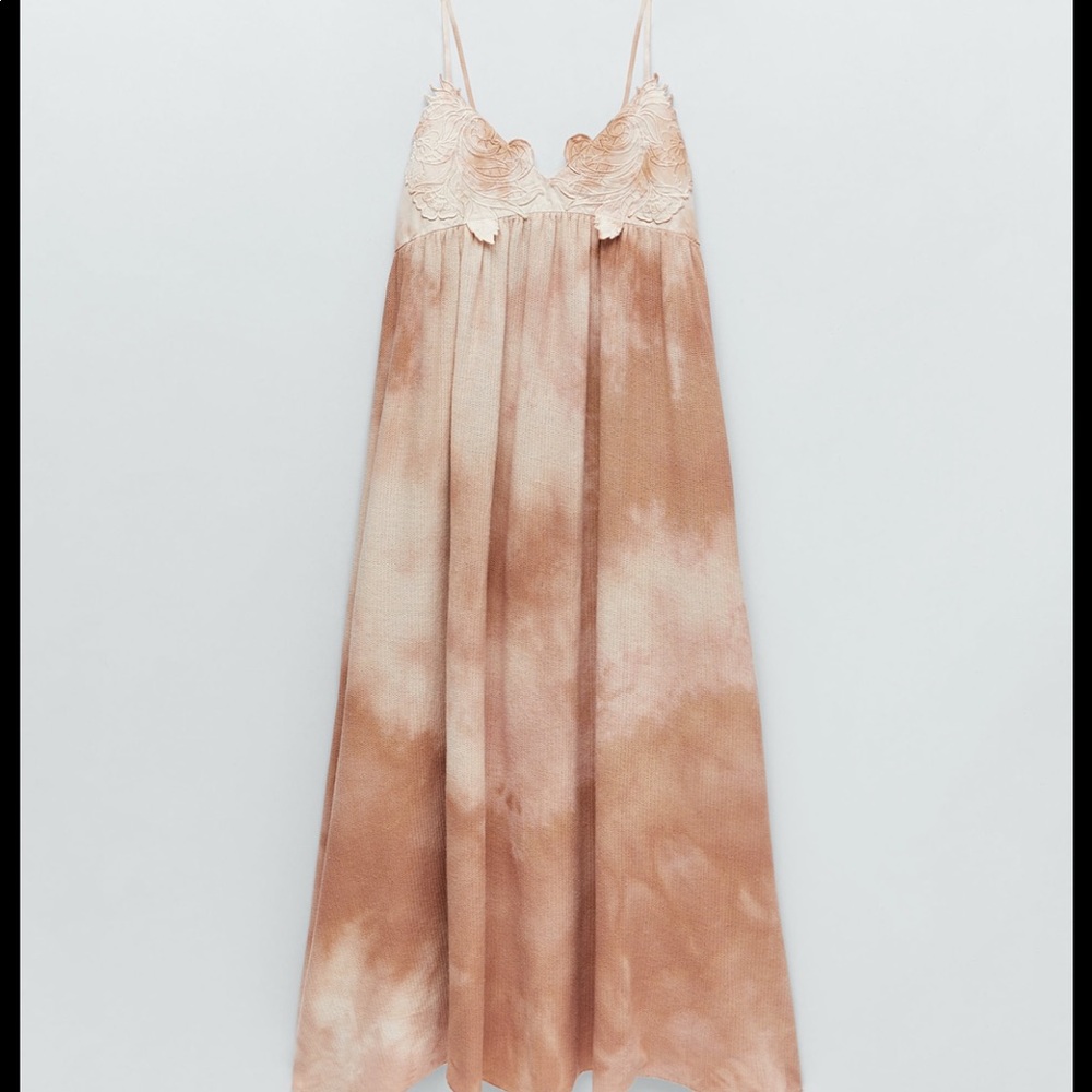 Zara Tie Dye MIDI/ Maxi Dress - Picture 8 of 12